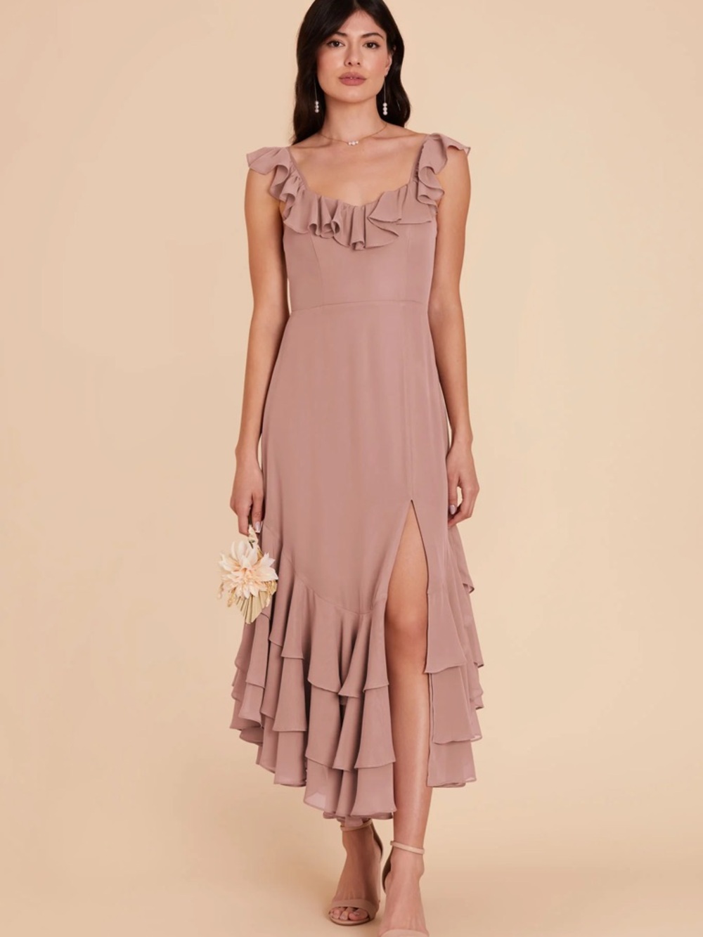 Birds Grey Ginny Dress Small